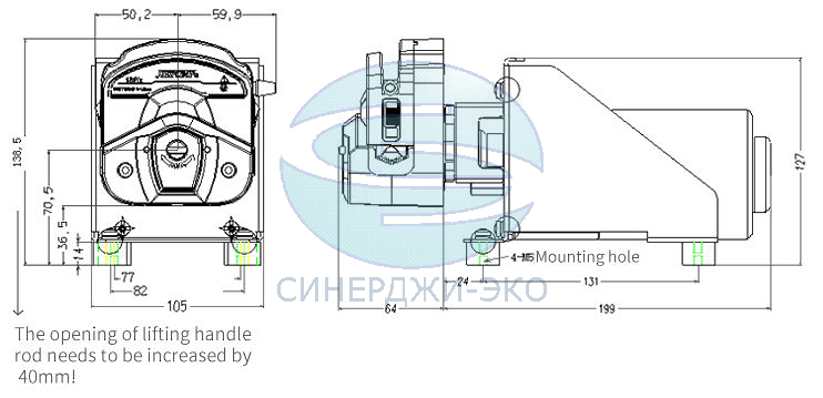Насос перистальтический 253Yx-PPS/JLT