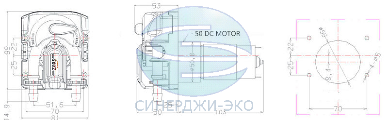 Насос перистальтический 503Z/ZL-24v