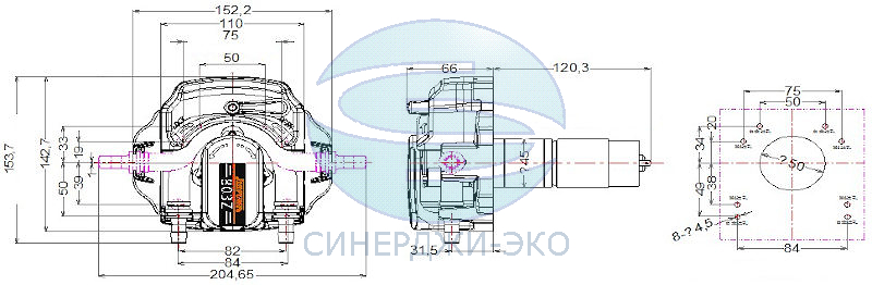 Насос перистальтический 803Z/ZLX-24v