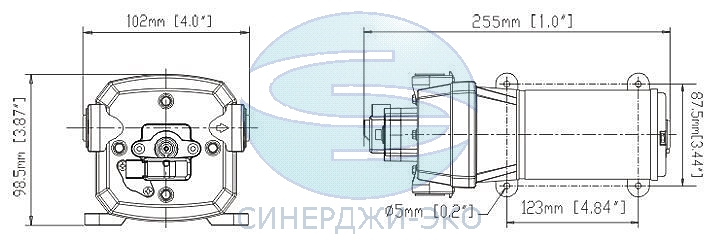 Насос диафрагменный самовсасывающий FL-34 24V
