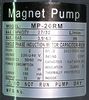 Насос магнитный для перекачивания пивного сусла MP-20RM (нерж.сталь)