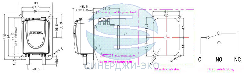 Насос перистальтический TH504/TB-220v