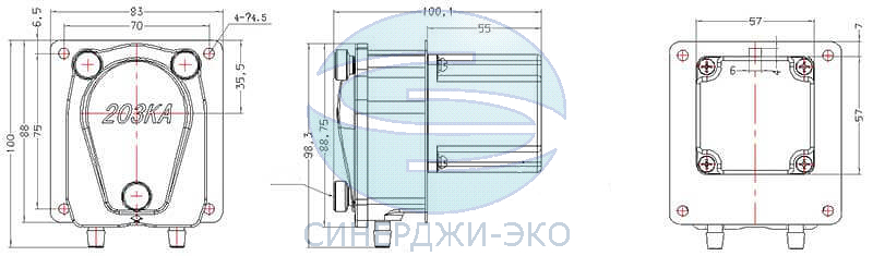 Насос перистальтический 203KA/BT