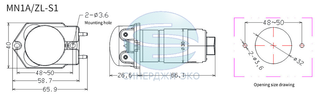 Насос перистальтический MN1A/ZL-S1-12v