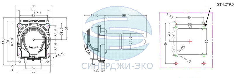 Насос перистальтический MN4/ZLX-24v